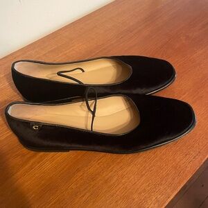 Coach shoes 9 - Black Velvet Ballerinas